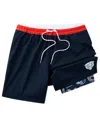 Chubbies Men's 5.5" Navy Chicago Bears Lined Classic Swim Trunks In Blue