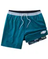 Chubbies Men's 5.5" Teal Philadelphia Eagles Lined Classic Swim Trunks In Green