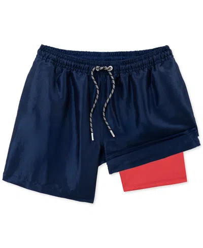 Chubbies Men's 5.5" The Star-spangled Shines Metallic Swim Trunks In Blue