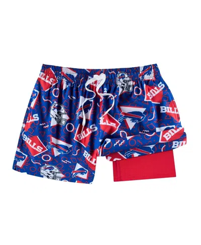 Chubbies Men's Blue Buffalo Bills Game Day Fit Classic Lined Swim Trunks In Animal Print