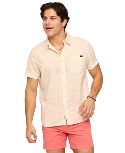 Chubbies Men's Button-up Shirt In Orange
