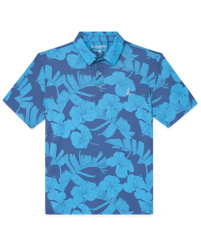 Chubbies Men's Calm Current Range Short-sleeve Polo Shirt In Blue