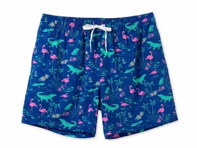 Chubbies Men's Classic Lined Swim Trunk In Swamp And Circumstances In Multi