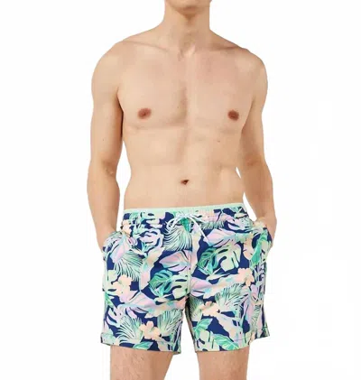 Chubbies Men's Classic Swim Trunks - 5.5" In Night Faunas In Blue