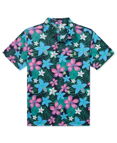 Chubbies Men's Cosmoblossom Stretch Floral-print Polo Shirt In Multi