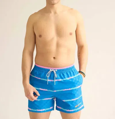 Chubbies Men's Embossed Classic Swim Trunks In Playing Hookies In Blue