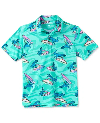 Chubbies Men's Fossil Fuel Regular-fit Polo Shirt In Teal