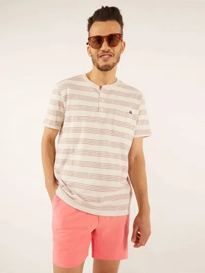Chubbies Men's Henley Tee Shirt In The Sandy Dune In Neutral
