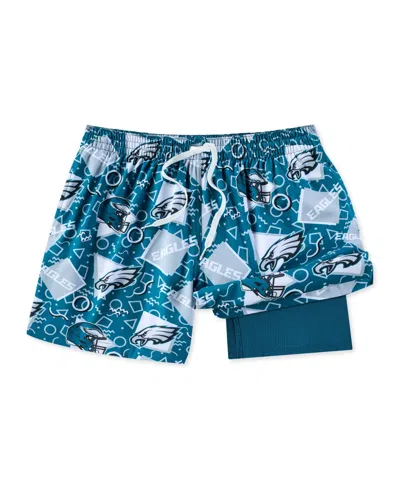 Chubbies Men's Midnight Green Philadelphia Eagles Game Day Fit Classic Lined Swim Trunks In Blue