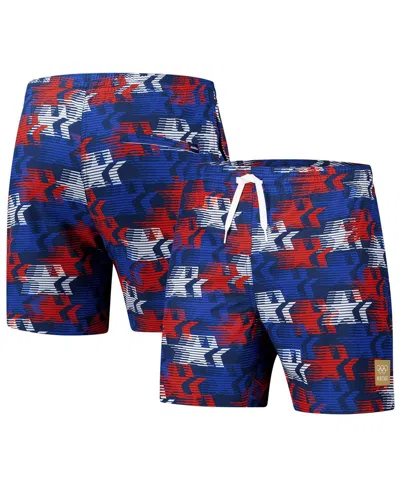 Chubbies Men's Navy Team Usa The Star Spangles Classic Lined Swim Trunk In Blue