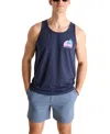 Chubbies Men's Palm Wave Print Sleeveless T-shirt In Blue