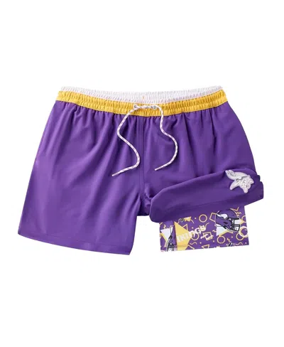 Chubbies Men's Purple Minnesota Vikings The Secret Lined Swim Trunks
