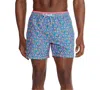 Chubbies Men's Sea-life Graphic Lined 5.5" Swim Trunks In Blue