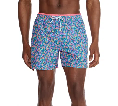 Chubbies Men's Sea-life Graphic Lined 5.5" Swim Trunks In Blue