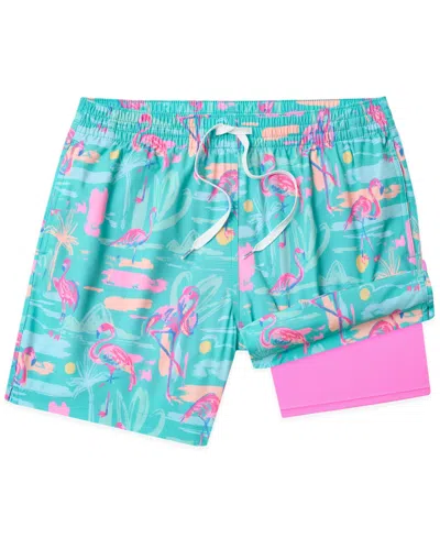 Chubbies Men's Single And Ready To Flamingle Classic 5.5" Swim Trunks In Multi