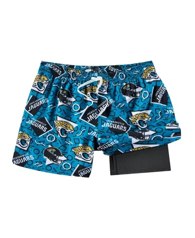 Chubbies Men's Teal Jacksonville Jaguars Game Day Fit Classic Lined Swim Trunks In Blue