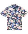 Chubbies Men's The Big Bloomer Short Sleeve Floral Print Polo Shirt In Navy