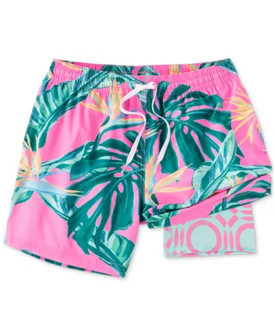 Chubbies Men's The Birds Of Paradise 5.5" Swimsuit In Pink