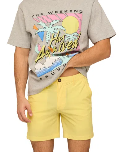 Chubbies Men's The Dandelions Elastic Waistband Shorts In Yellow