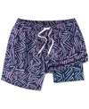 Chubbies Men's The Dark Marzipans 5.5" Swimsuit In Burgundy