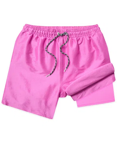 Chubbies Men's The Disco Plums Metallic 5.5" Swim Trunks In Pink