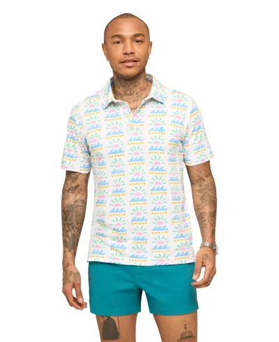 Chubbies Men's The Easygoer Printed Polo Shirt In White