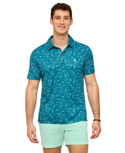 Chubbies Men's The Fairwager Range Polo Shirt In Pattern