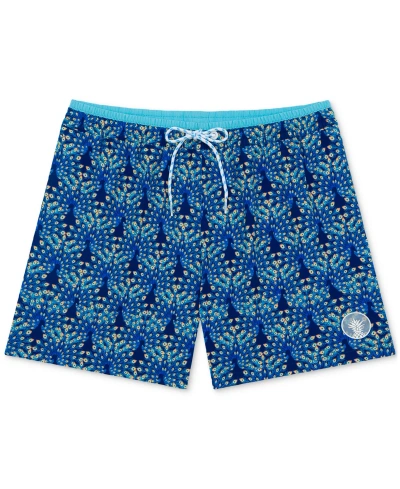 Chubbies Men's The Fan Outs Quick-dry 5-1/2" Swim Trunks In Navy