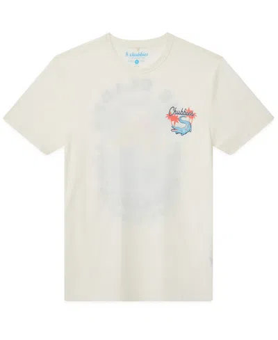 Chubbies Men's The Gatorglades Crewneck Graphic T-shirt In White