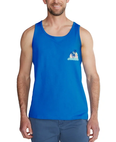 Chubbies Men's The Giant Wave Logo Graphic Tank In Bright Blue