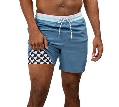 Chubbies The Gravel Roads 7 Swim Trunk In Dusty Blue