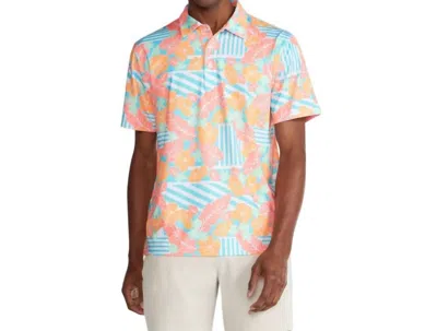 Chubbies Men's The Inspiration Performance Sleeve Golf Polo Shirt In Multicolor