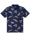 Chubbies Men's The King Of The Sea Performance Polo Shirt In Blue