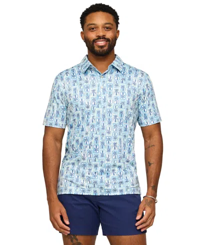Chubbies Men's The Miami Mosaic Polo Shirt In Blue