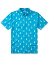 Chubbies Men's The Mo-hawk Performance Polo Shirt In Blue