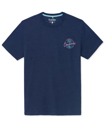 Chubbies Men's The Night Never Sleeps Regular-fit Graphic T-shirt In Blue