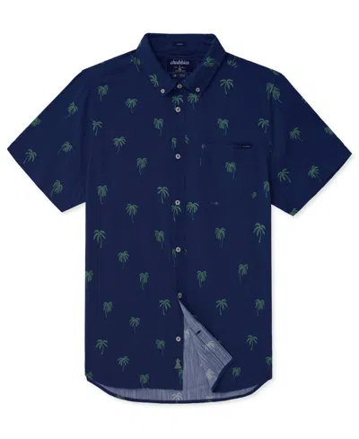 Chubbies Men's The Nighttime Palm Printed Shirt In Blue