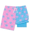 CHUBBIES MEN'S THE PRINCE OF PRINTS QUICK-DRY 5-1/2" SWIM TRUNKS WITH BOXER BRIEF LINER