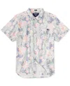 CHUBBIES MEN'S THE RESORT WEAR SHORT SLEEVE FLORAL PRINT BUTTON-DOWN SHIRT