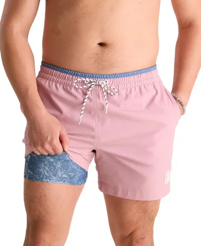 Chubbies Men's The Rosie Posies 5.5" Swimsuit In Light Pink