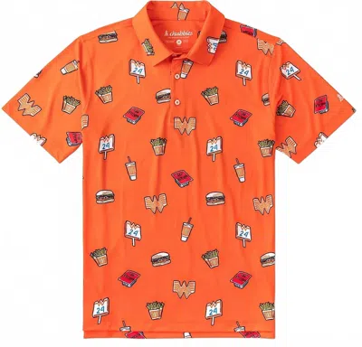 Chubbies Men's The Whataburger Comic Polo In Orange
