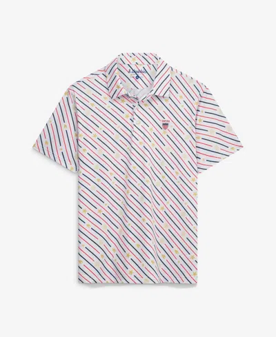 Chubbies Men's White Team Usa The Life, Liberty, Candles Performance Polo Shirt