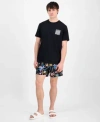 Chubbies Mens Graphic T Shirt Printed Swim Trunks In Black
