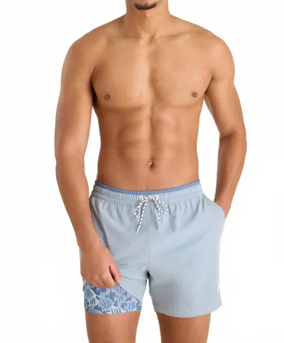 Chubbies Misty Breezes Short In Dusty Blue