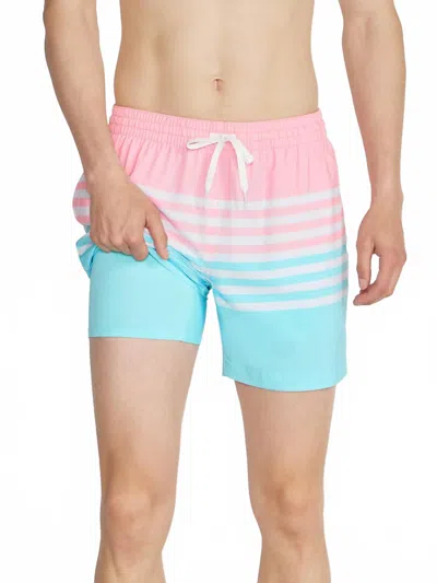Chubbies On The Horizons 7'' Swim Trunk In Blue, Pink, White Stripe
