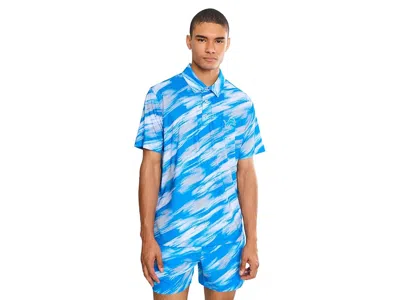 Chubbies The Color Blitz Lions (polo) Men's Clothing Bright Blue: Xl, Polyester/spandex