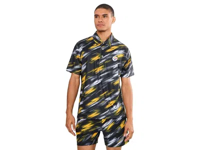 Chubbies The Color Blitz Steelers (polo) Men's Clothing Black/yellow: Lg, Polyester/spandex In White