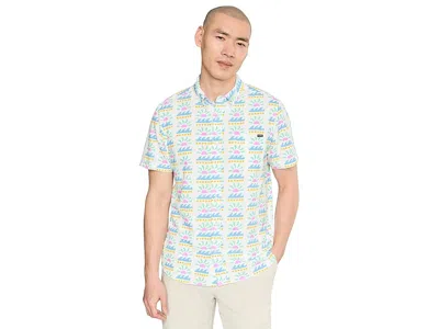 Chubbies The Easygoer (performance Friday Shirt)- Solar Flare Men's Clothing Optic White-pattern Base: Md In Multi