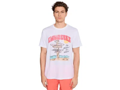 Chubbies The Fork In The Road (non Pocket Graphic T-shirt) Men's T Shirt Pure White: Md
