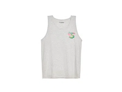 Chubbies The Gatorglade (non Pocket Graphic Tank) Men's T Shirt Light Grey/heather: Sm In Multi
